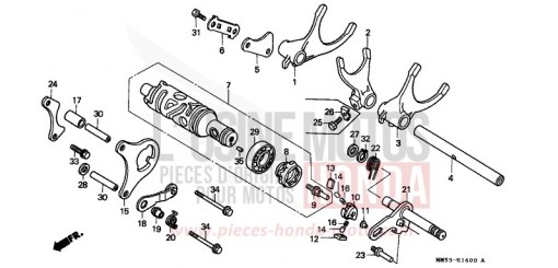 BARILLET DE SELECTION CBR1000FK de 1989